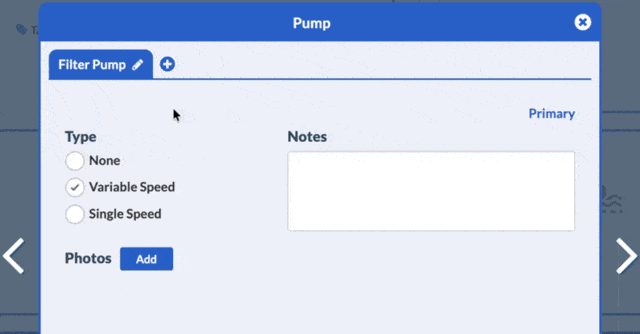 create multiple equipment items per category