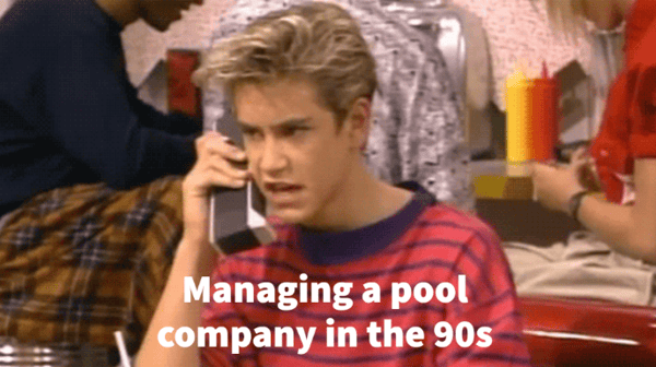 managing a pool company in the 90s